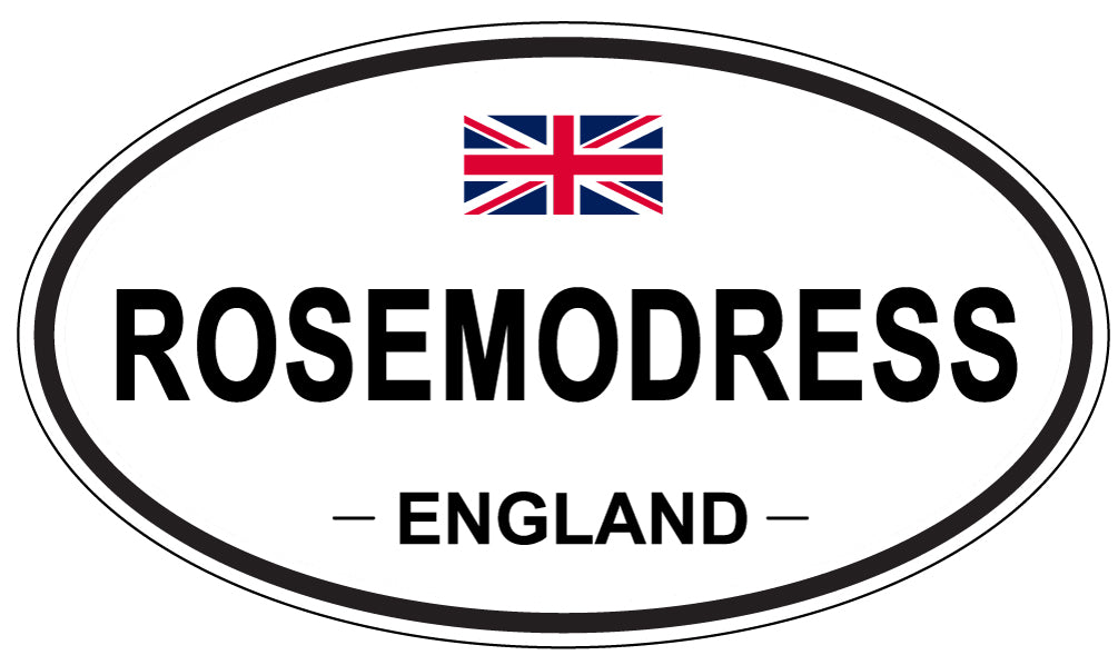 ROSEMODRESS, England - Oval Magnet