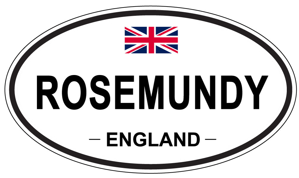 ROSEMUNDY, England - Oval Magnet