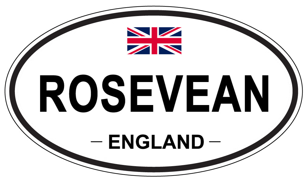 ROSEVEAN, England - Oval Magnet