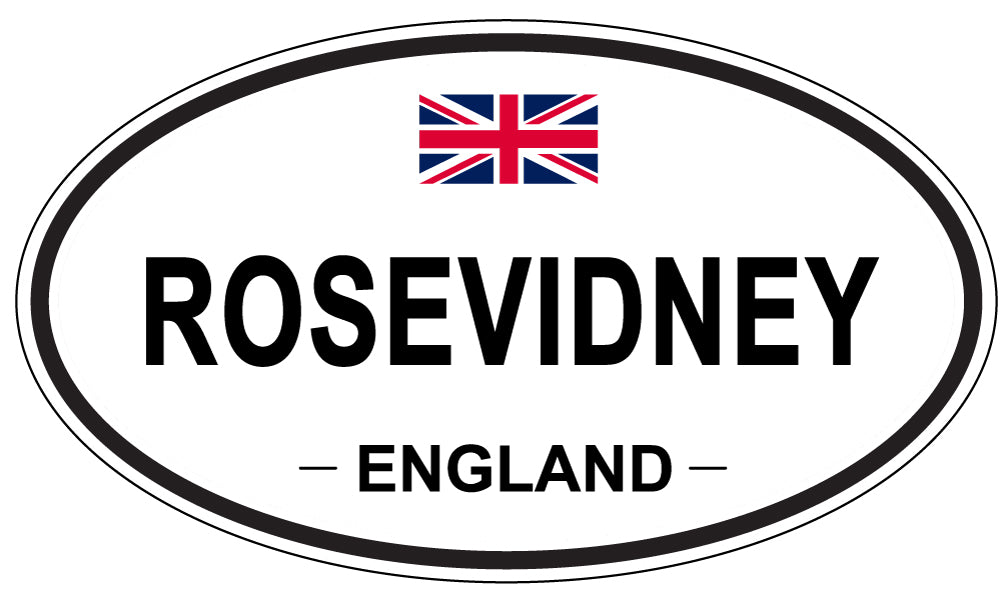 ROSEVIDNEY, England - Oval Magnet