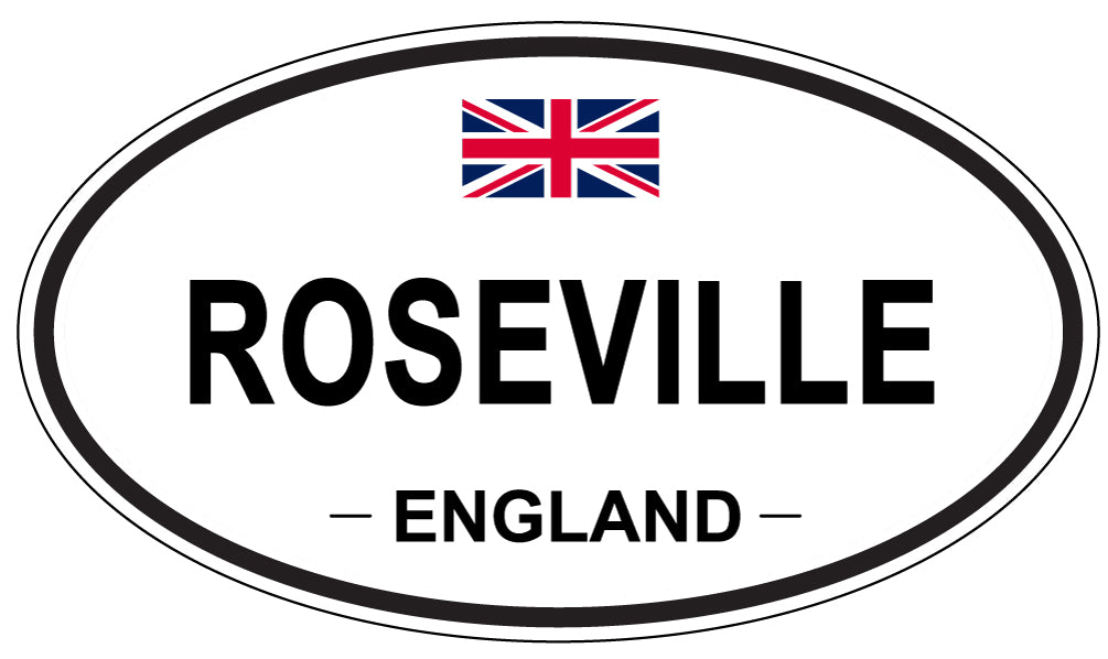 ROSEVILLE, England - Oval Magnet