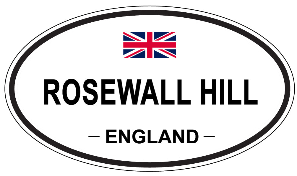 ROSEWALL HILL, England - Oval Magnet