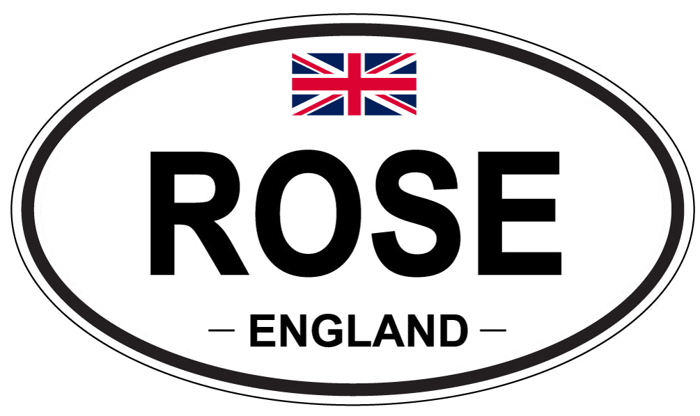 ROSE, England - Oval Magnet