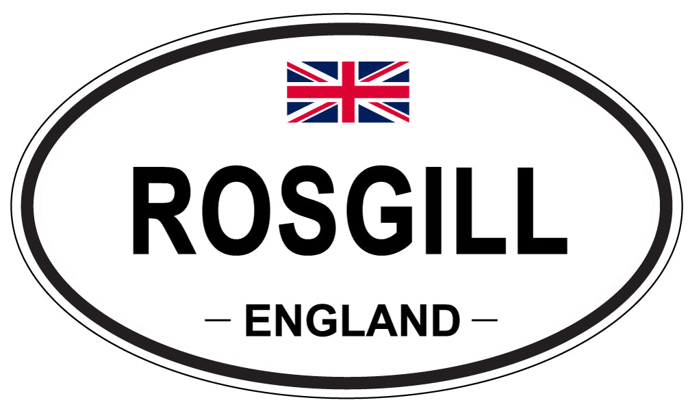 ROSGILL, England - Oval Magnet