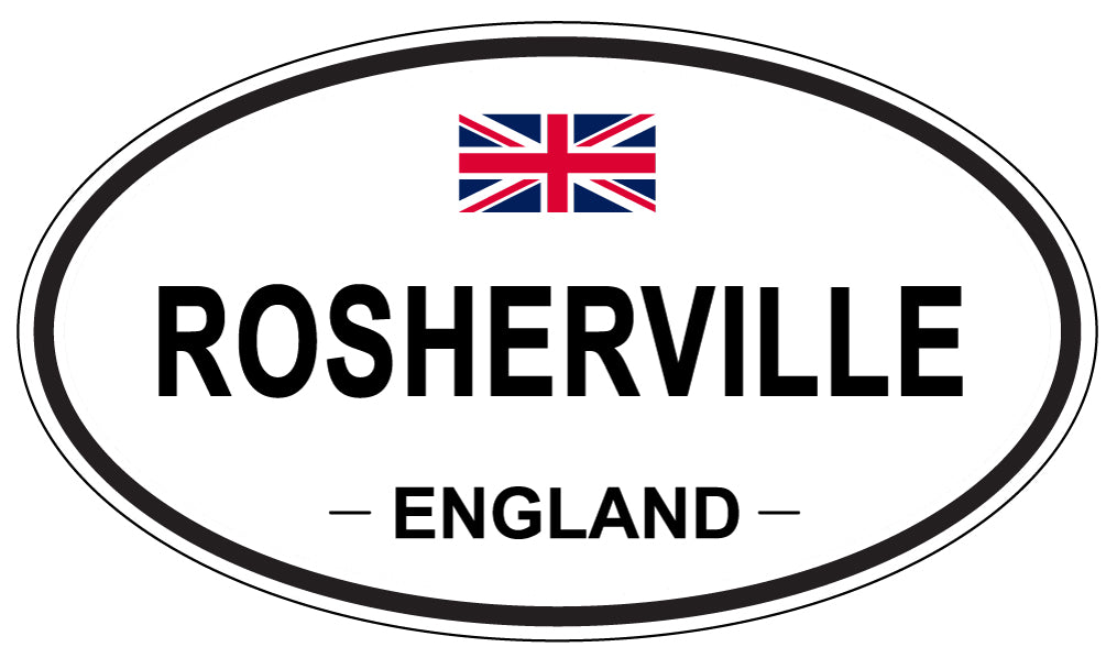 ROSHERVILLE, England - Oval Magnet