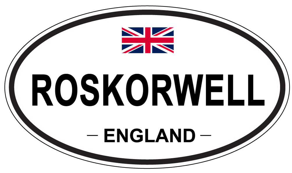 ROSKORWELL, England - Oval Magnet