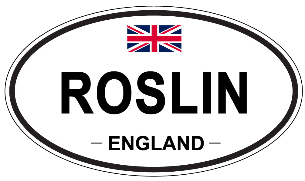ROSLIN, England - Oval Magnet