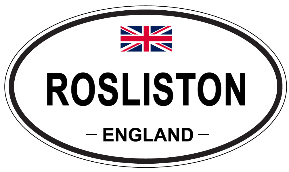 ROSLISTON, England - Oval Magnet