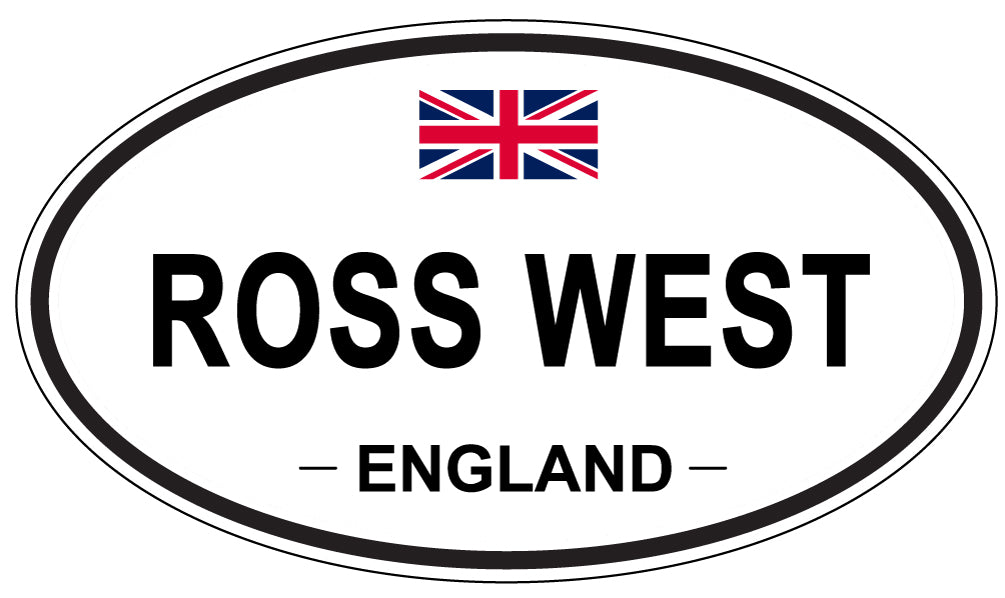 ROSS WEST, England - Oval Magnet