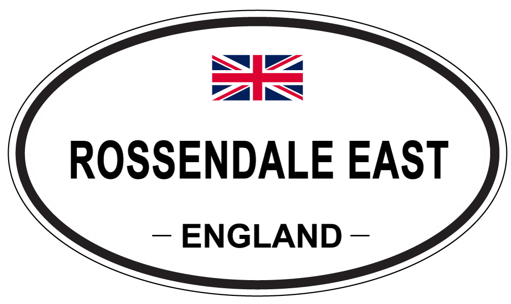 ROSSENDALE EAST, England - Oval Magnet