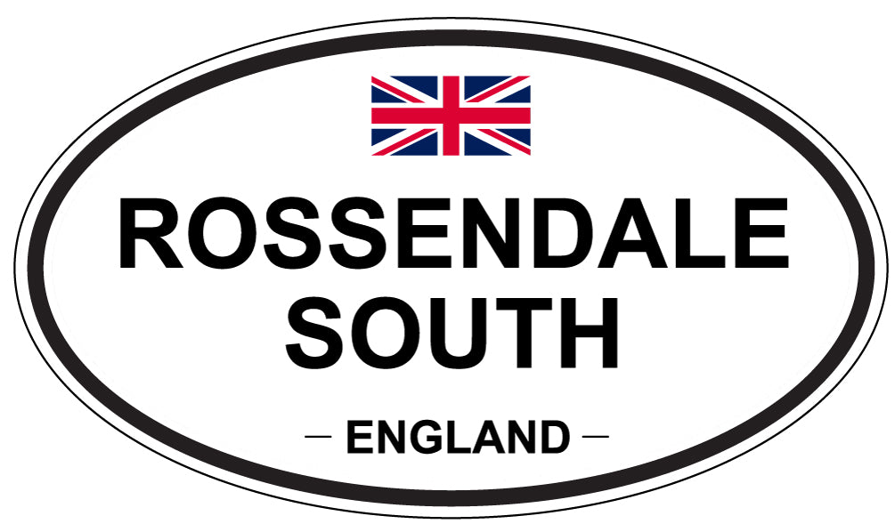 ROSSENDALE SOUTH, England - Oval Magnet