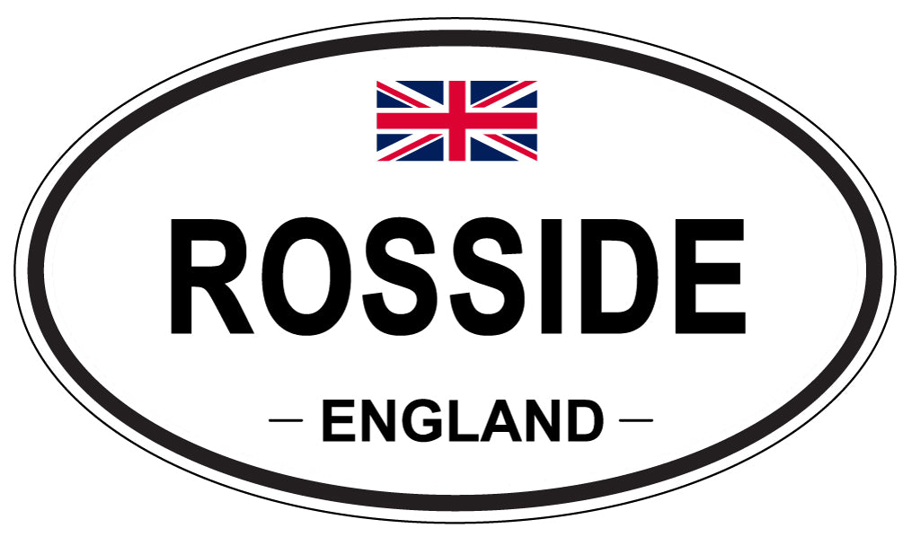 ROSSIDE, England - Oval Magnet