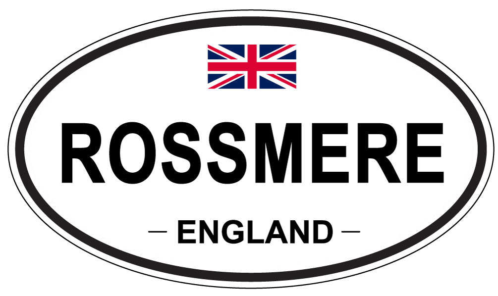 ROSSMERE, England - Oval Magnet