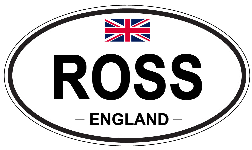 ROSS, England - Oval Magnet