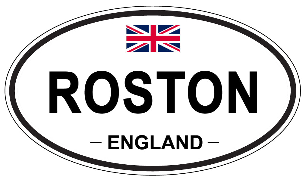 ROSTON, England - Oval Magnet