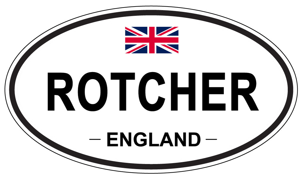 ROTCHER, England - Oval Magnet