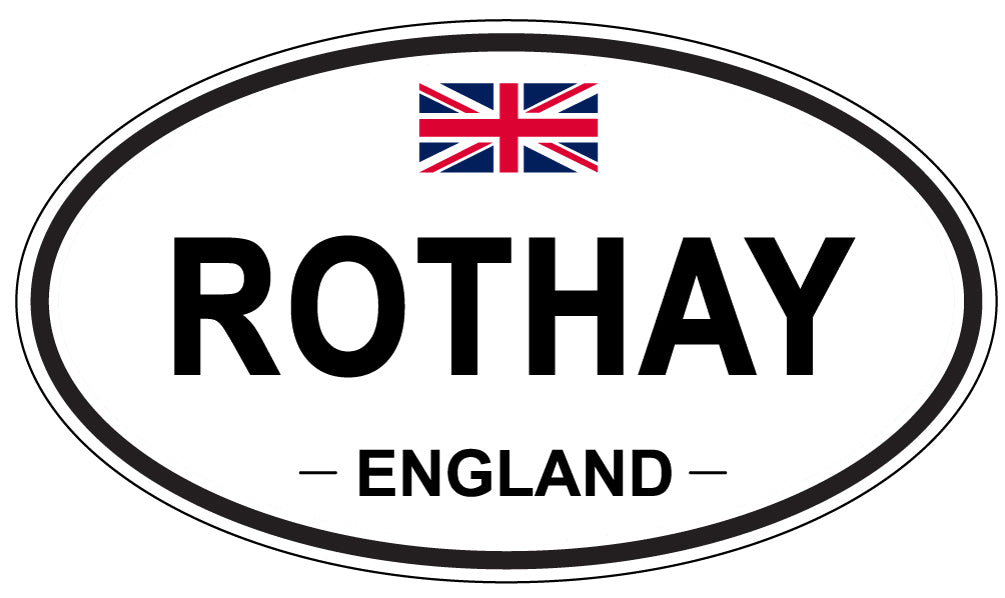 ROTHAY, ENGLAND - Oval Sticker