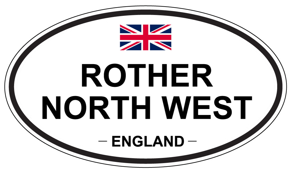 ROTHER NORTH WEST, England - Oval Magnet