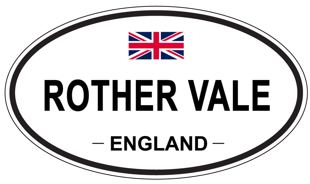 ROTHER VALE, ENGLAND - Oval Sticker
