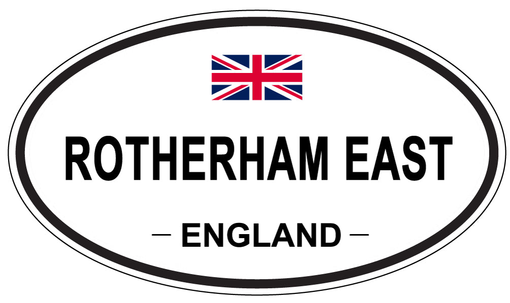 ROTHERHAM EAST, England - Oval Magnet