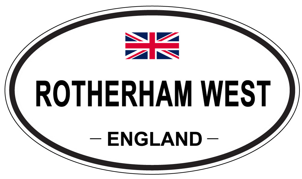 ROTHERHAM WEST, England - Oval Magnet