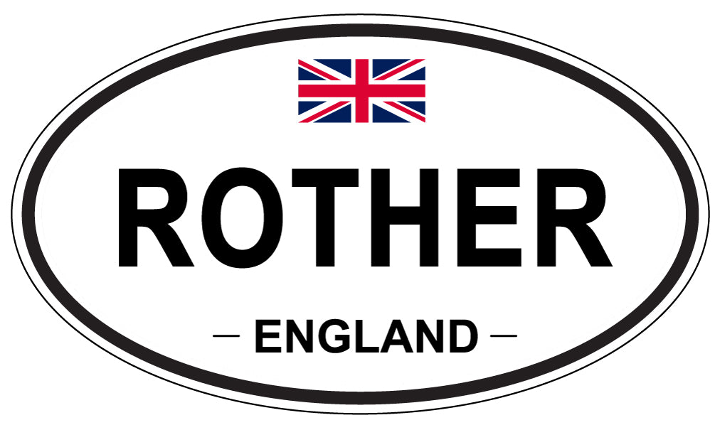 ROTHER, England - Oval Magnet