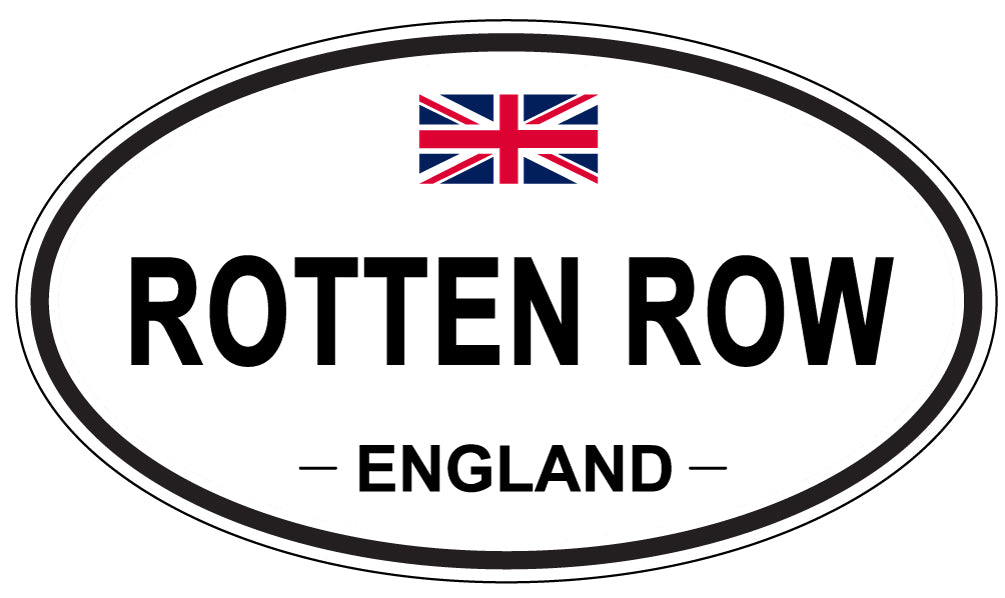 ROTTEN ROW, England - Oval Magnet