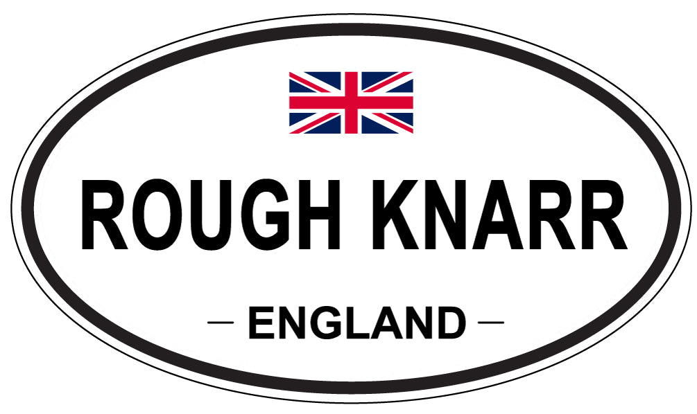 ROUGH KNARR, England - Oval Magnet