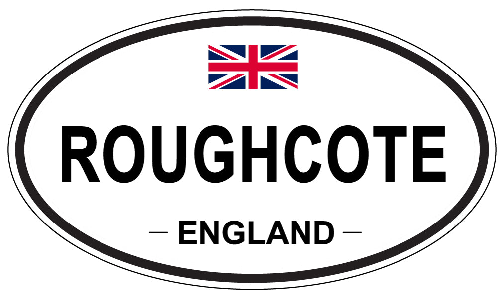 ROUGHCOTE, England - Oval Magnet