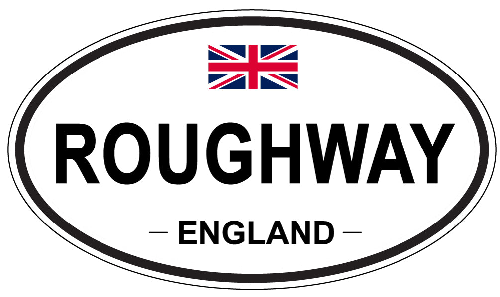 ROUGHWAY, England - Oval Magnet