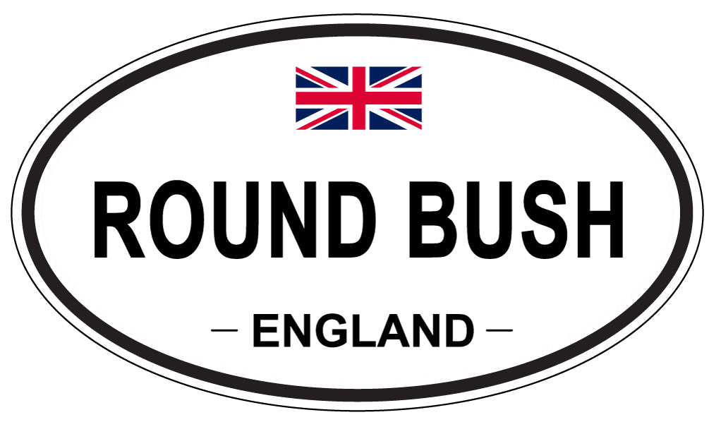 ROUND BUSH, England - Oval Magnet