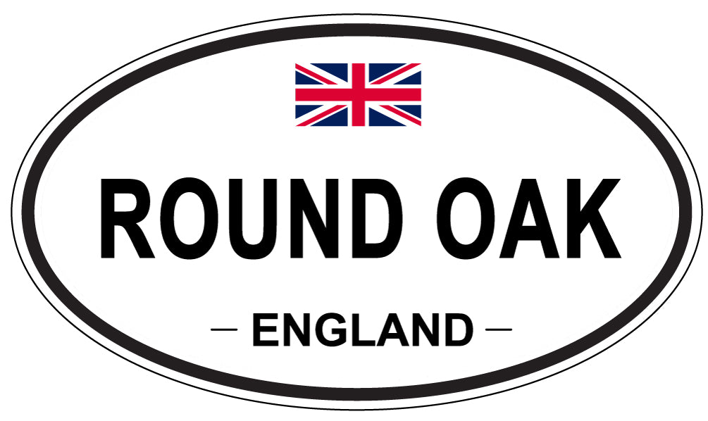 ROUND OAK, England - Oval Magnet