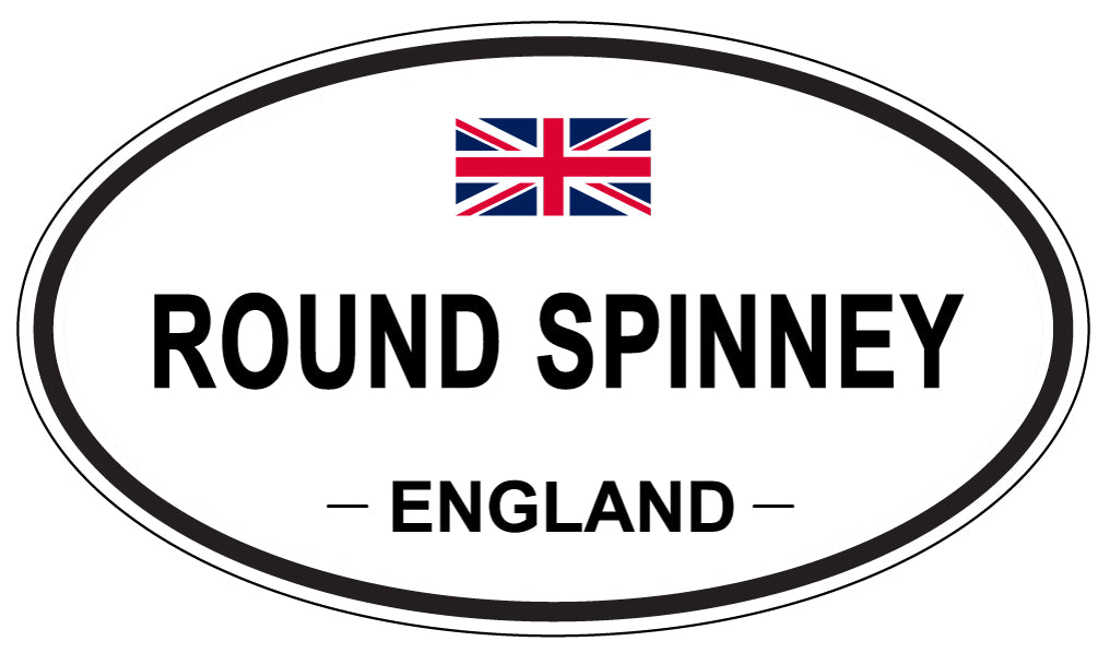 ROUND SPINNEY, England - Oval Magnet