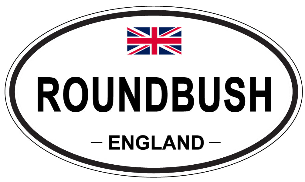 ROUNDBUSH, ENGLAND - Oval Sticker