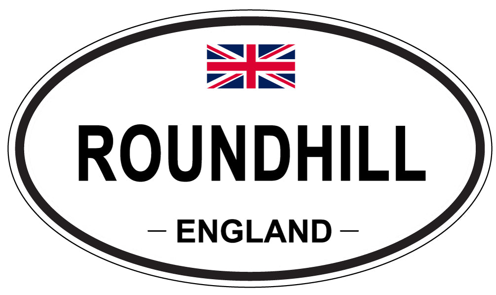 ROUNDHILL, England - Oval Magnet