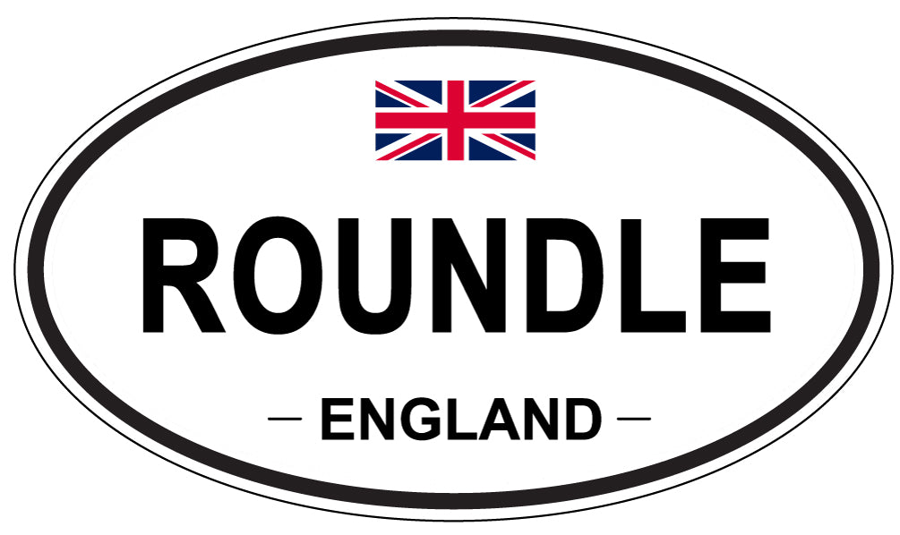 ROUNDLE, England - Oval Magnet