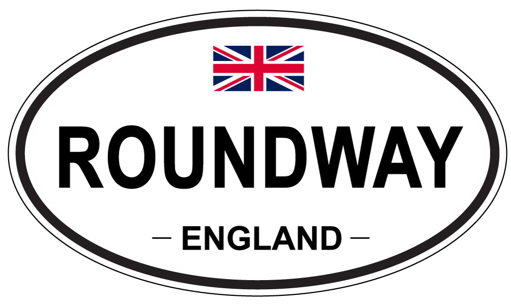 ROUNDWAY, England - Oval Magnet