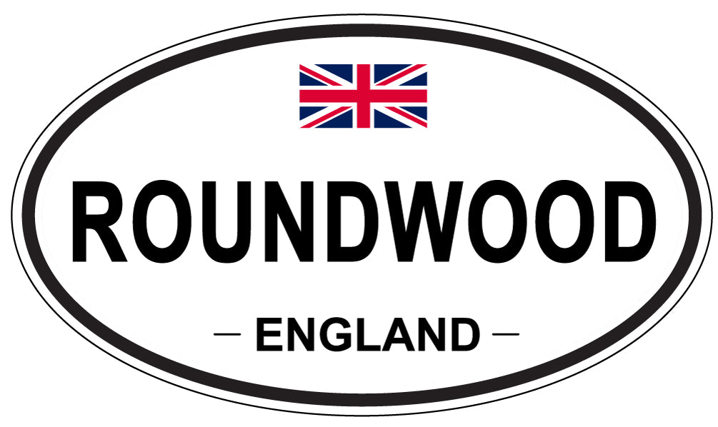 ROUNDWOOD, England - Oval Magnet