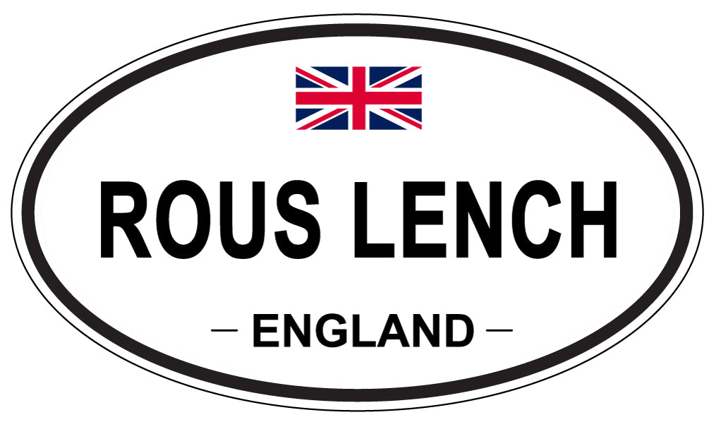ROUS LENCH, England - Oval Magnet
