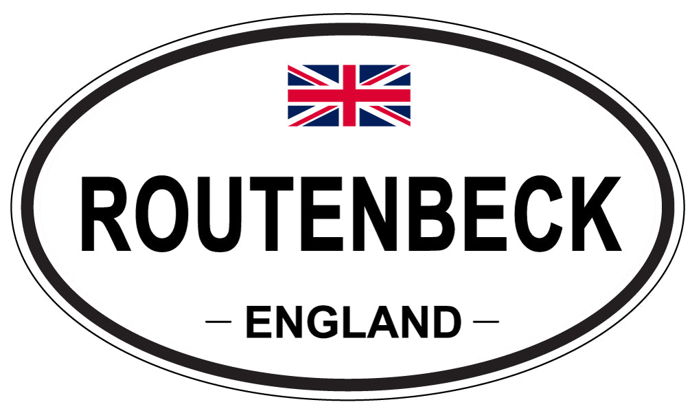 ROUTENBECK, England - Oval Magnet