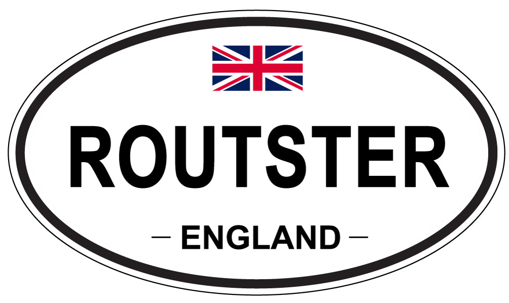 ROUTSTER, England - Oval Magnet