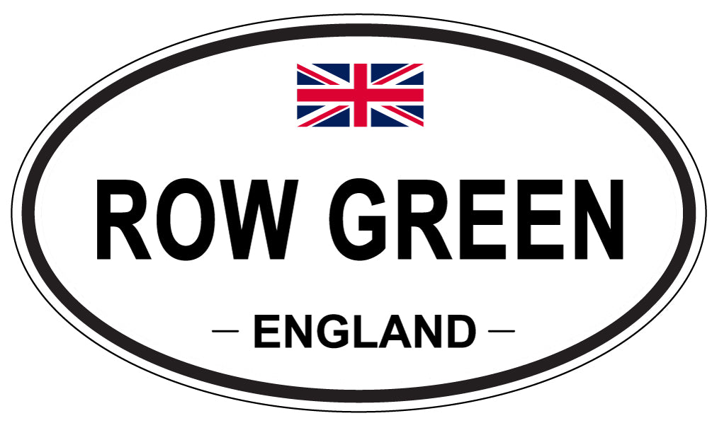 ROW GREEN, England - Oval Magnet