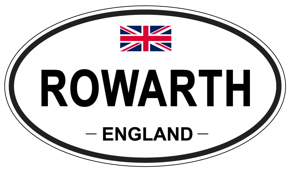 ROWARTH, England - Oval Magnet