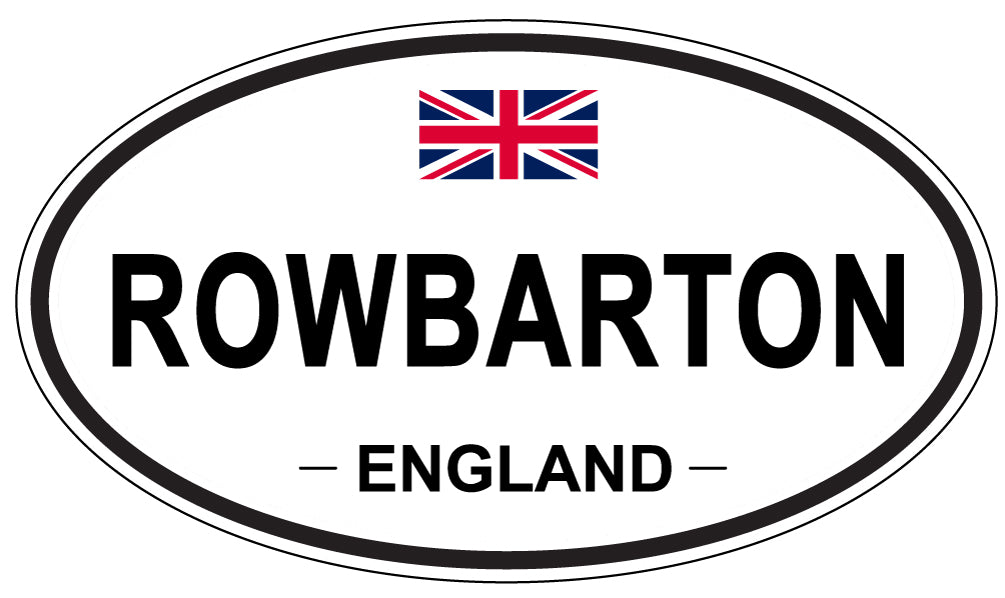 ROWBARTON, England - Oval Magnet
