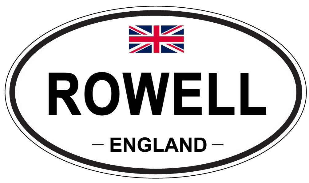 ROWELL, England - Oval Magnet