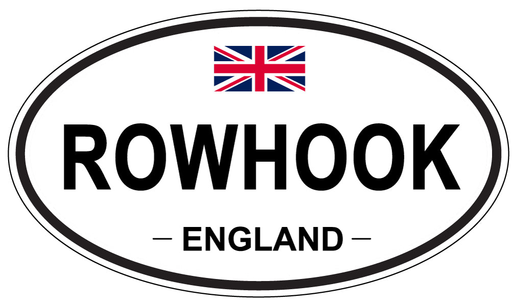 ROWHOOK, England - Oval Magnet