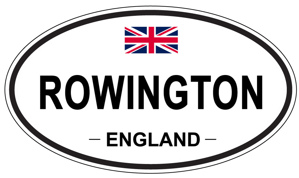 ROWINGTON, England - Oval Magnet