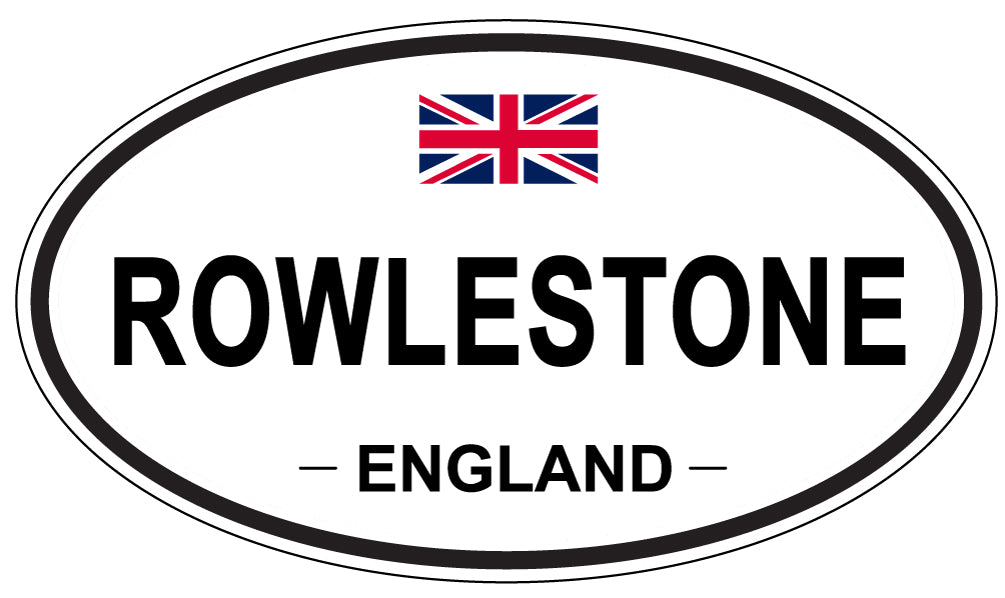 ROWLESTONE, England - Oval Magnet