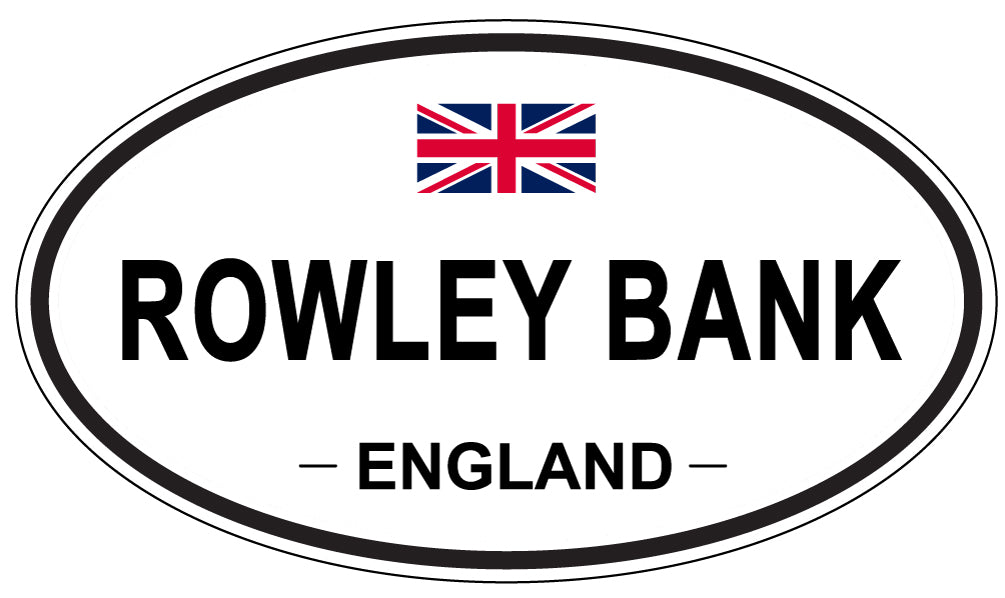 ROWLEY BANK, England - Oval Magnet