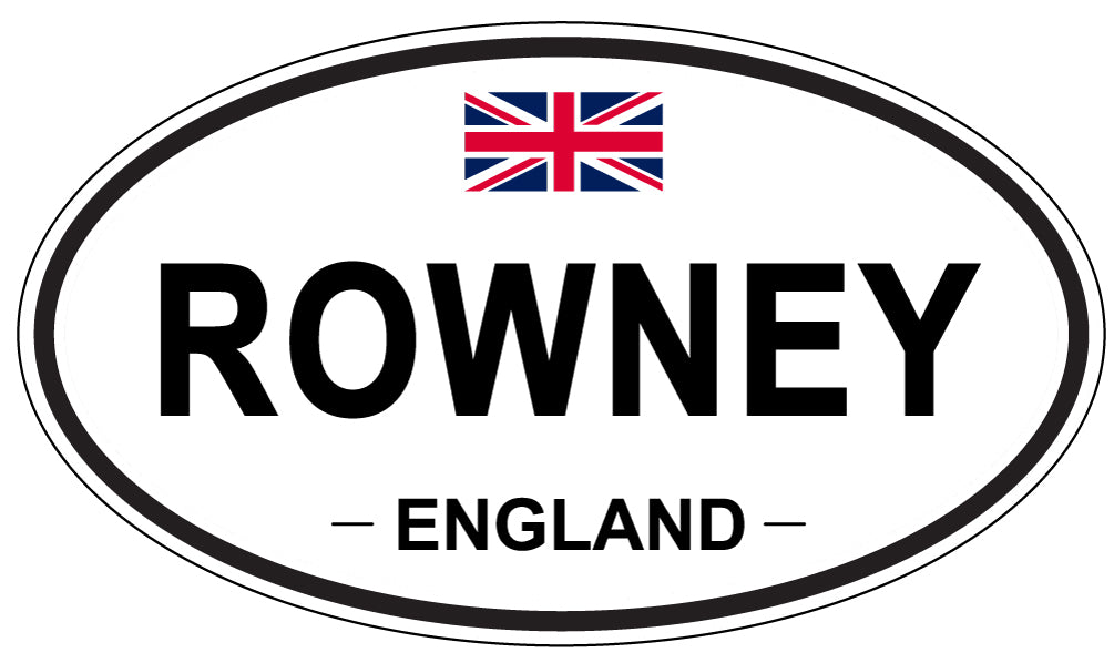 ROWNEY, England - Oval Magnet